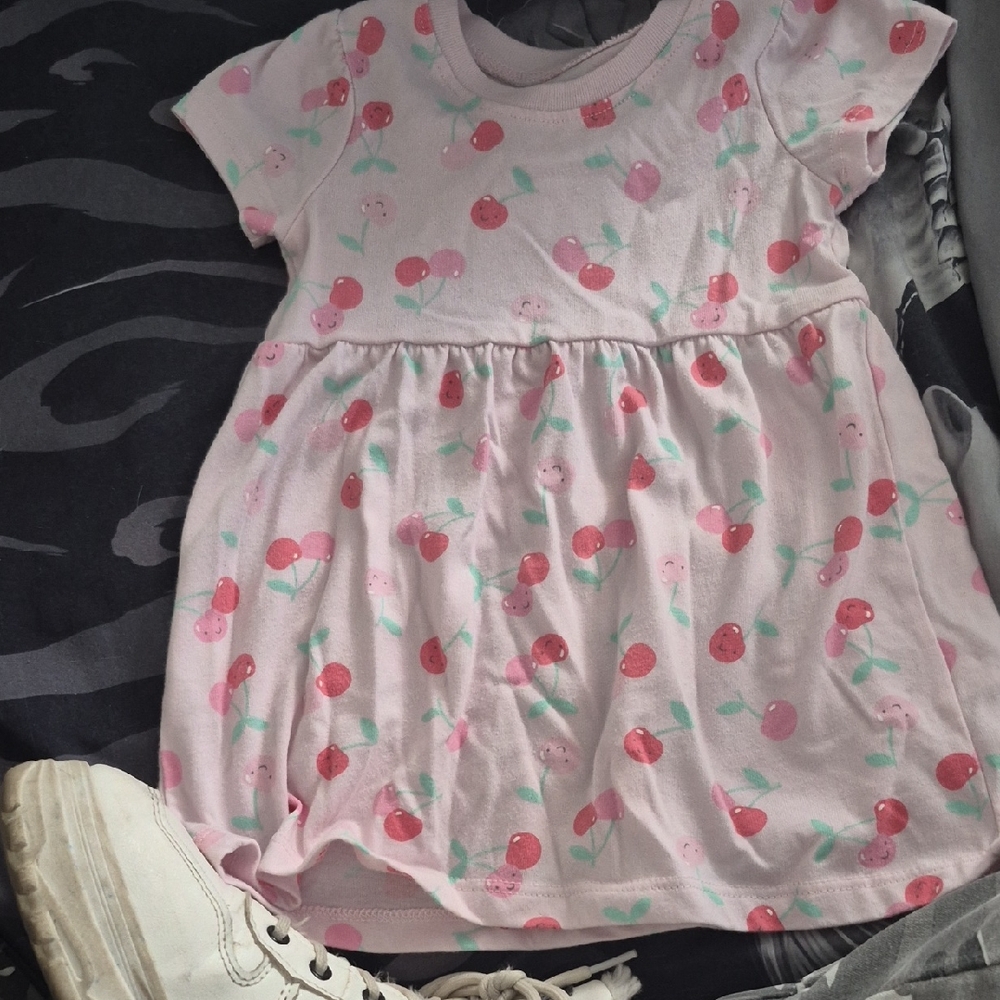 Garanimals Pink Cherry Print Casual Dress